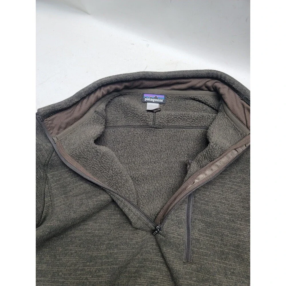 Patagonia Better Sweater Mens XL 1/4 Zip Fleece Pullover Jacket Brown 25521 - Picture 6 of 11